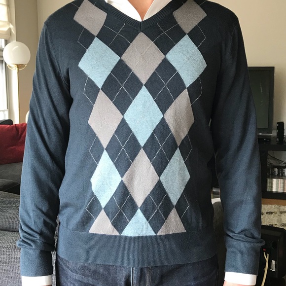 Banana Republic Argyle Cotton Sweater (small) - Picture 3 of 3